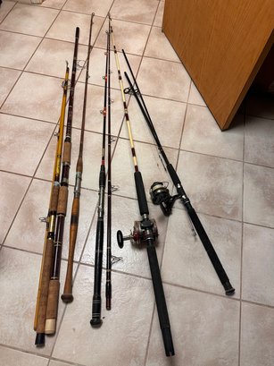 Lot Of Rods And Reels