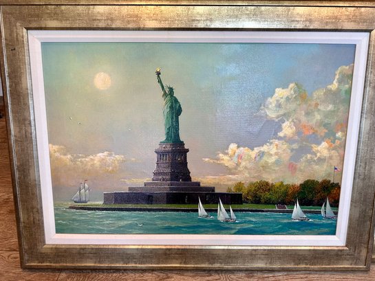 Liberty Island Oil Painting