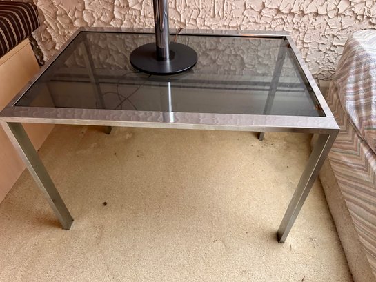 Chrome And Glass Table