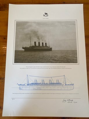 Jack Odell Print Of Last Titanic Photo #5/100