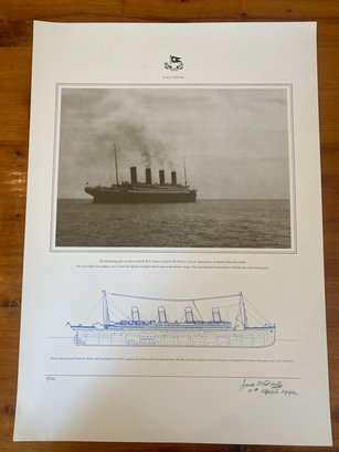Jack Odell Print Of Last Titanic Photo #7/100