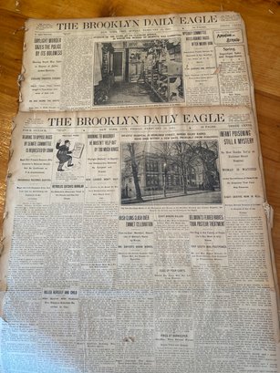 The Brooklyn Daily Eagle Feb 23, 25 1912 Authentic Newspapers With Titanic Ad