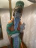 Pair Of Hand Painted Japanese Figural Table Lamps