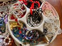 Large Lot Of Bead And Bangle Jewelry