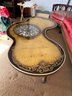 Vintage Glass Top Victorian Style Coffee Table