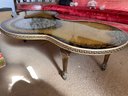 Vintage Glass Top Victorian Style Coffee Table