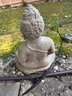 Cement Goddess Garden Statue
