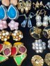 Large Collection Of Vintage Clip On Earrings