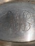 Sterling Silver Oval Dish Monogrammed