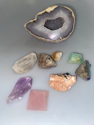 Geode & Assorted Minerals