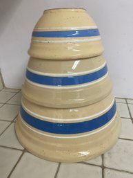 Yellow Stoneware Mixing Bowl Set