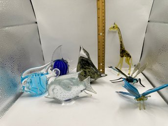Lot Of 7 Glass Animals