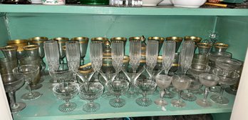 Large Lot Of Vintage Glassware
