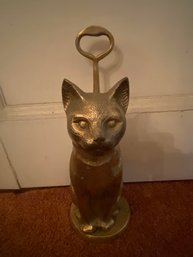 Brass Cat Door Stop India