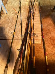 Lot Of Fishing Poles & Tackle Boxes