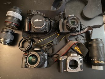 Canon, Nikon Cameras, Lenses, Cases