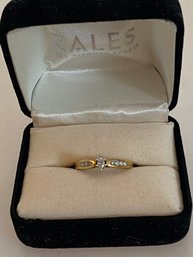 10k Gold Genuine Diamond Ring