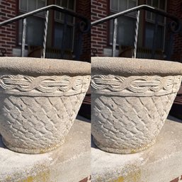 Two Cement Planters