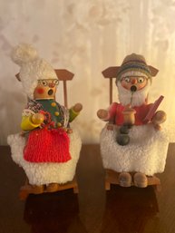 Steinbach Nutcrackers, Santa & Mrs Clause Rockers