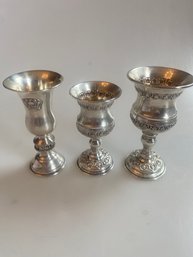 Sterling Silver Cups (3)