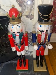 Pair Of Large Nutcracker Soldiers