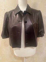 Ralph Lauren Leather  Short Sleeve Jacket