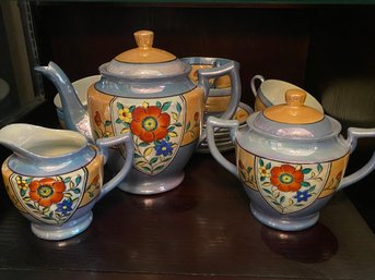 Hand Painted Made In Japan Tea Set. Service For 6