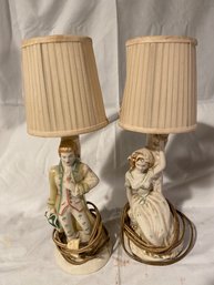 Pair Of Vintage Figural Lamps