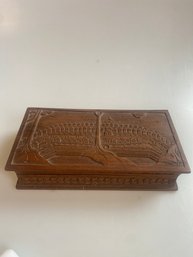 Carved Wood Box Made In Indonesia