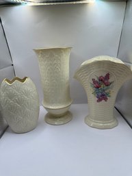 Lot Of 3 Lenox Vases