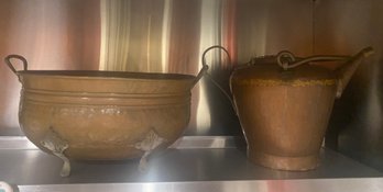 Pair Of Copper Vessels