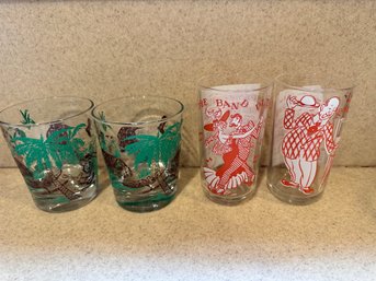 Lot Of 4 Party Glassware