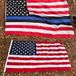 TWO American Flags