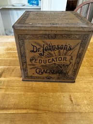 Vintage Tin Cracker Box
