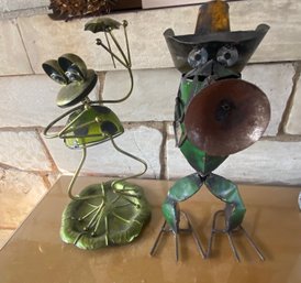 Metal Frog Figures