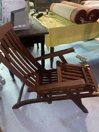 Wooden Recliner Chair With Cushion
