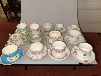 Lot Of 13 Cups And Saucers