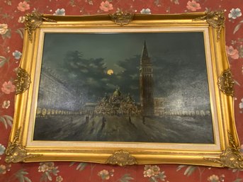 St Marks Square Framed Oil Painting