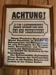 Humorous German Sign