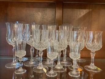 16 Assorted Crystal Glasses