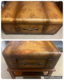 Suitcase Map Coffee Table & End Table