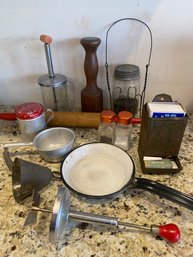 Lot Of Antique Kitchen Items