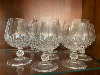 Set Of 8 - 5 Inch Short Crystal Goblets