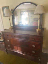 Antique Hecht Bros Dresser & Mirror