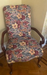 Floral Upholstered Accent Chair