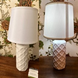 Pair Of White Lamps