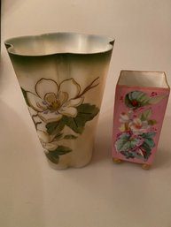 Pair Of Floral Vases