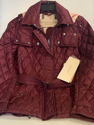 Ladies Burberry Britt Quilted Jacket, Medium , NWT