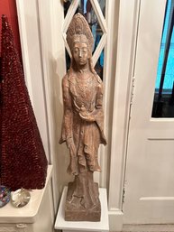 Austin Productions Sculpture  Lady Holding Bird.  Pedestal Included