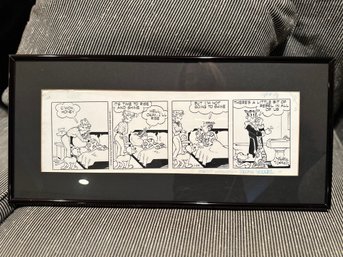 Signed And Numbered Blondie Comic Strip